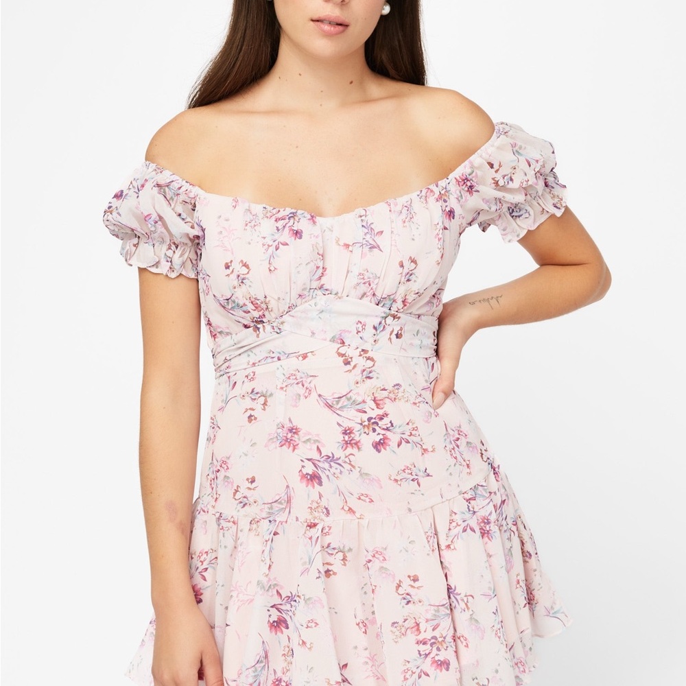 BNWT -  Floral off the shoulder dress